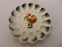 Vintage Chicken Egg Plate- Cute
