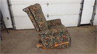 Upholstered Recliner on Casters #4