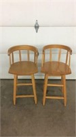2 Amish childs booster chairs