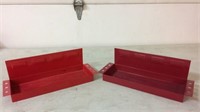 2 magnetic tool box trays