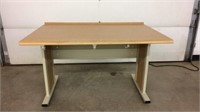 Wood & metal desk