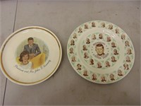 (2) Vintage JFK President Collector Plates-