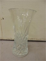 Heavy Weighted Crystal Vase- 12" Tall