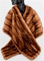 Vintage Custom Made Pastel Fur Coat / Stole
