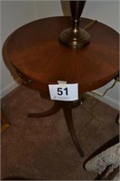 Vintage Duncan Phyfe style mahogany drum table