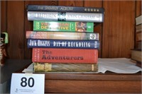 Assortment of hardback fiction books