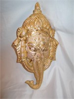 Golden Colorede Metal Ganesha