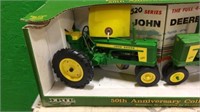 JD 50th Anniv. 520 & 620 Toy Tractor Set in box