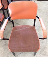 (11) orange office chairs