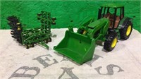 JD Toy Loader Tractor & Disk