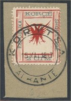 ALBANIA #63a ON PIECE USED AVE