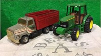 JD Toy Tractor & Ertl Grain Truck