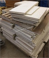 Pallet of used ceiling tiles