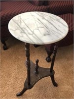 Stand w/Marble Top