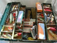 Vintage Tackle Box Loaded with Tackle