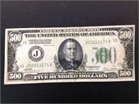 1928 $500 BILL