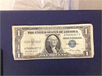 1935 "E" 1 DOLLAR BILL SILVER CERT- WASHINGTON DC