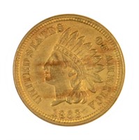 Borderline UNC 1863 Indian Cent.