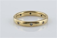 18k Yellow Gold & Diamond Etoile Style Ring