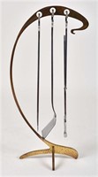 Jacques Charles, Ligne Inox fireplace set