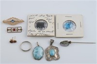 Assorted Accessories - Pins, Earrings, Loose Stone