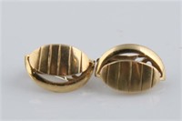 14k Yellow Gold Clip Earrings