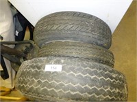 3 misc trailer tires and rims