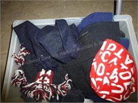 Tote of gloves and hats