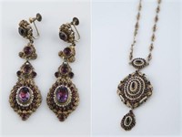 Victorian Renaissance Revival Necklace & Earrings