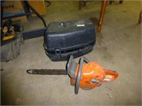 Husky 445 chainsaw with 14" bar and case