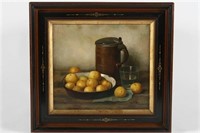 Henk Bos (1902-1979), "Yellow Plums & Old Jug"