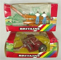 2x- Britains MF Drill & Ransomes Harvester, 1/32