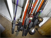 Lot of fishing rods