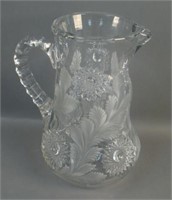 M’burg Hobstar and Feather Tankard Water Pitcher