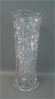 9 ¼” Tall M’burg Ohio Star Flared Vase – Crystal