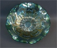 5 7/8” M’burg Cosmos Deep 8 Ruffled Bowl – Green