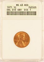 Seldom Seen 1971 Double Die Obverse Lincoln Cent.