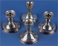 Lot of Sterling Weighted Candlesticks