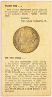 1884-O Morgan Dollar In Promotional Holder.
