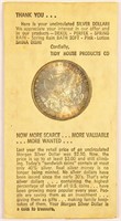 1885-O Morgan Dollar In Promotional Holder.