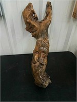 Log Decor Piece- Appears to Have a Face- Neat-