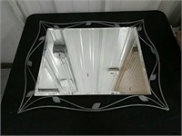 Metal Framed Decor Mirror- 26x21