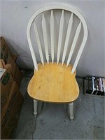 Wooden White Chair