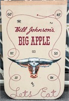 Vintage Bill Johnson's Big Apple Table Top