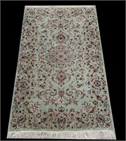 SEMI-ANTIQUE HAND KNOTTED PERSIAN KASHAN RUG