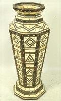 MOROCCAN INLAID BONE VASE