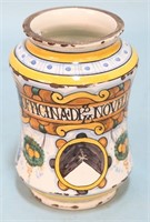 19th CENTURY MAJOLICA APOTHECARY JAR