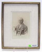 Autographed Photo of James Whitcomb Riley