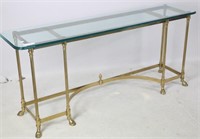 GLASS TOP CONSOLE TABLE