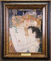 Giclee, After Gustav Klimt, "Mother and Child..."